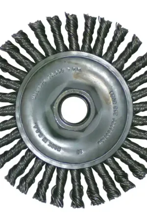 PFERD 82186 Wheel Type Brush - 5/8"-11 Arbor Hole Thread Size, 4" Outside Diameter, 3/4" Face Width In Demand