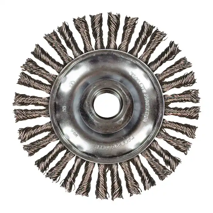 PFERD 82420 Wheel Type Brush - 5/8"-11 Arbor Hole Thread Size, 4" Outside Diameter, 3/16" Face Width Fresh Stock