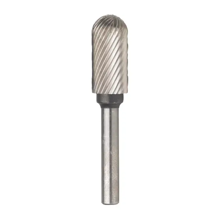 TTC PRODUCTION C-700 1/8" High Speed Steel Rotary Bur - Cylindrical-Radius End, Straight Shank, Best for Plastics Price Drop