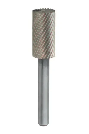 Best Choice TTC PRODUCTION AE-109 3/8" High Speed Steel Rotary Bur - Cylindrical-Flat End (With End Cut), Straight Shank, Best for Plastics