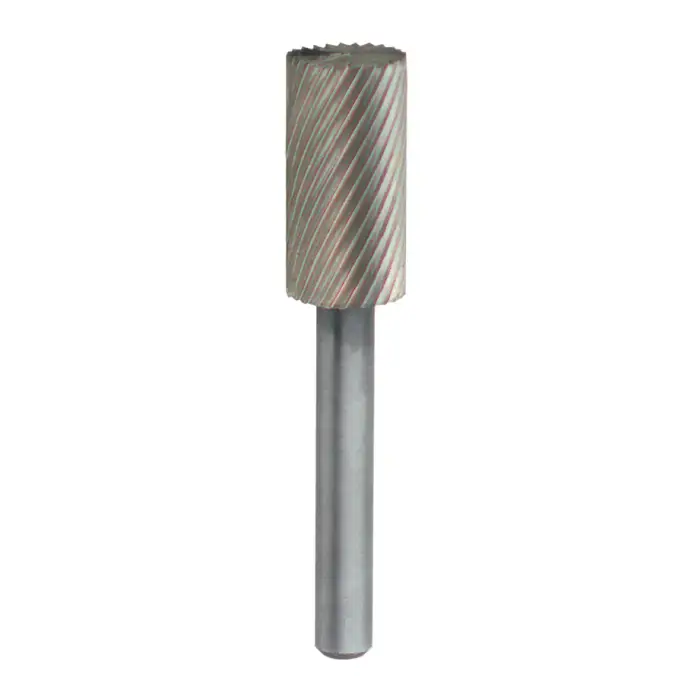 Best Choice TTC PRODUCTION AE-109 3/8" High Speed Steel Rotary Bur - Cylindrical-Flat End (With End Cut), Straight Shank, Best for Plastics