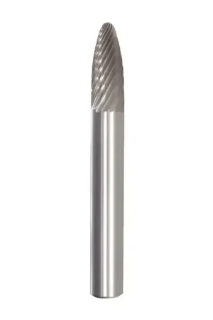 Exclusive Offer TTC PRODUCTION USA MADE 20-008-001 1/8" Carbide Rotary Bur - Tree-Radius End, Straight Shank, Best for Steel