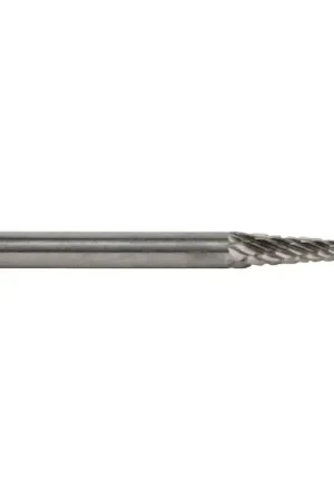 TTC PRODUCTION USA MADE U-5D 1/8" Carbide Rotary Bur - Taper-14° Included Angle, Straight Shank, Best for Steel Bargain