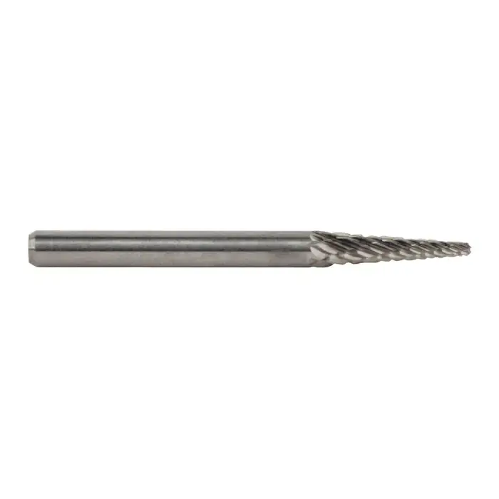 TTC PRODUCTION USA MADE U-5D 1/8" Carbide Rotary Bur - Taper-14° Included Angle, Straight Shank, Best for Steel Bargain