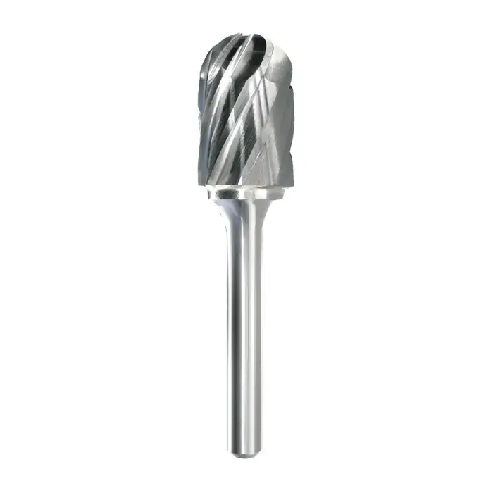 TTC PRODUCTION USA MADE C-1410 1/2" Carbide Rotary Bur - Cylindrical-Radius End, Straight Shank, Best for Non-Ferrous Order Now