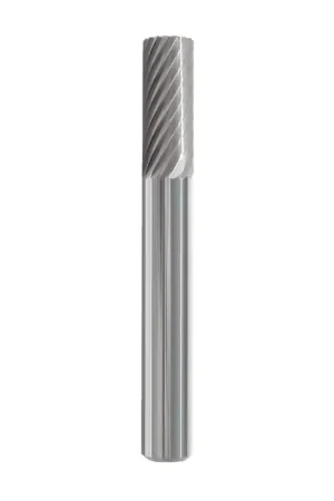 TTC PRODUCTION SB-5 1/2" Carbide Rotary Bur - Cylindrical-Flat End (With End Cut), Straight Shank, Best for Steel Fan Favorite