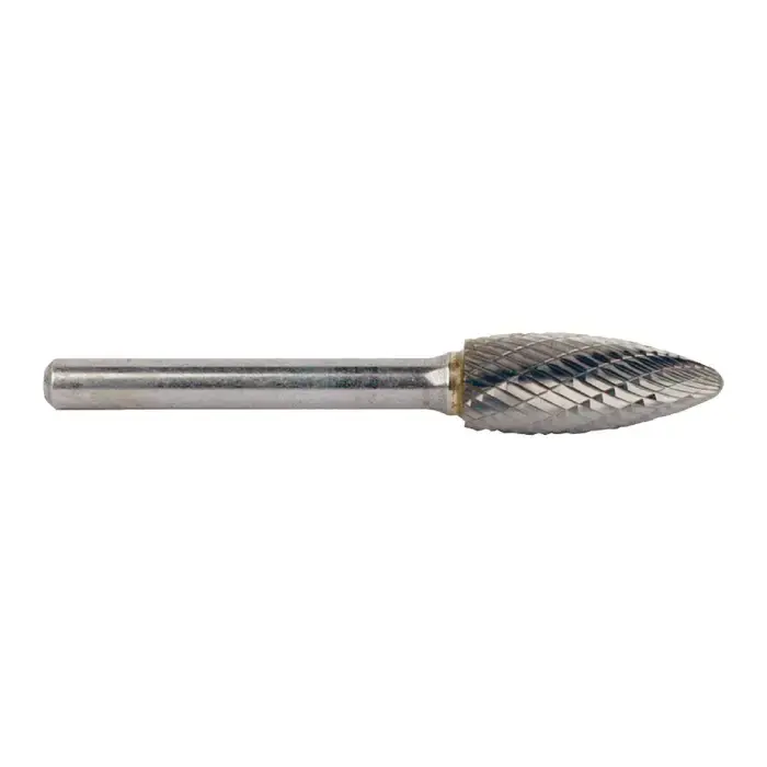 M.A. FORD 49750027 3/4" Carbide Rotary Bur - Flame, Straight Shank, Best for Steel Buy Today