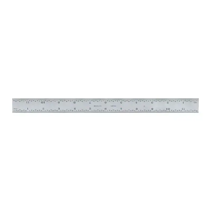PEC 402-012 12", 4R (8ths, 16ths, 32nds, 64ths) Graduation Rigid Rule Cheap