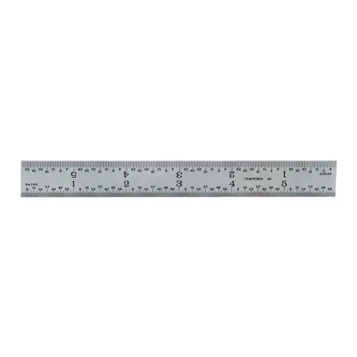 Express Delivery TTC TTC-006 6", 4R (8ths, 16ths, 32nds, 64ths) Graduation Rigid Rule
