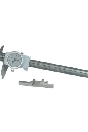 One Day Deal TESA BROWN & SHARPE PCS-96 6" White Face Dial Caliper & Depth Base Attachment Set