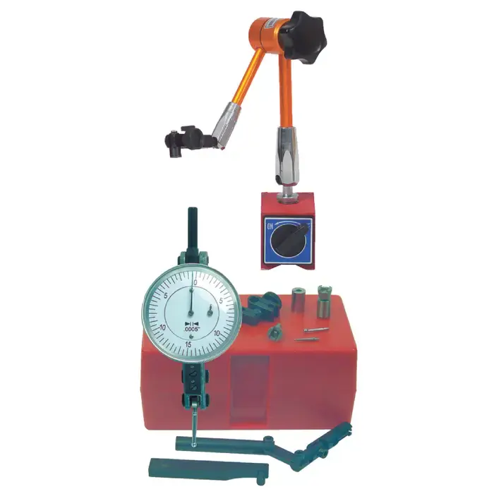 TTC 57-030-613 Magnetic Base & Dial Test Indicator Set with Accessories Includes, .0005" Graduation, 0 - .060" Range, 0-15-0 Reading Indicator & Holder Set Reduced Price