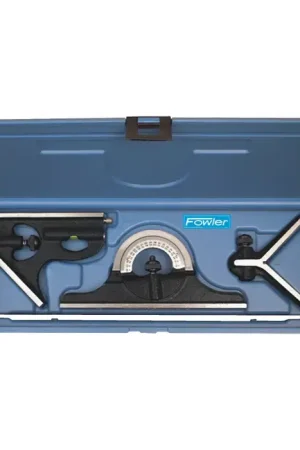 FOWLER 52-370-012-0 4 Piece, 12" Blade Non-Reversible Head Type Combination Square Set Limited Time