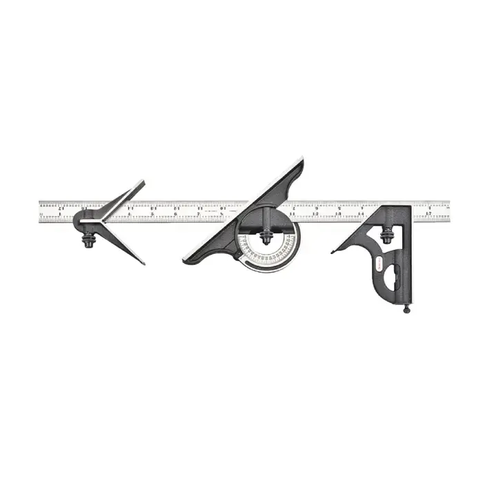 Affordable STARRETT 435-18-4R 4 Piece, 18" Blade Reversible Head Type Combination Square Set