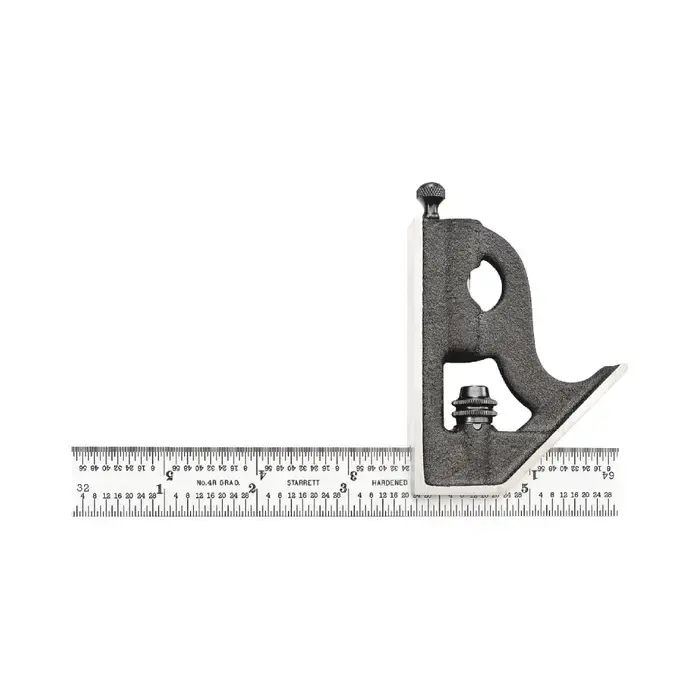 Best Seller STARRETT C11H-6-4R 2 Piece, 6" Blade Reversible Head Type Combination Square Set