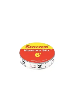 STARRETT SM46WRL 6‘ x 1/2" Blade Size, Inch Reads, Manual Measuring Tape Save Now
