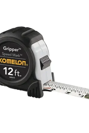 Big Sale KOMELON SM5412 12‘ x 5/8" Blade Size, Inch / Fractional Reads, ABS Case Case, Manual Measuring Tape