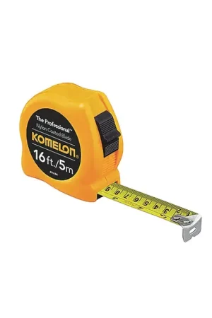 KOMELON 4916IM 16‘/5M x 3/4" Blade Size, Inch / Metric Reads, ABS Case Case, Manual Measuring Tape Best Price
