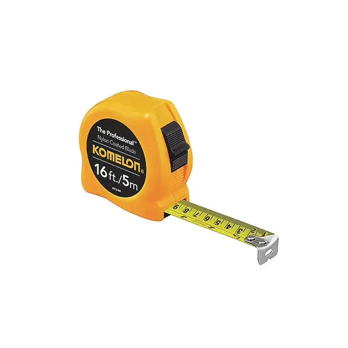 KOMELON 4916IM 16‘/5M x 3/4" Blade Size, Inch / Metric Reads, ABS Case Case, Manual Measuring Tape Best Price