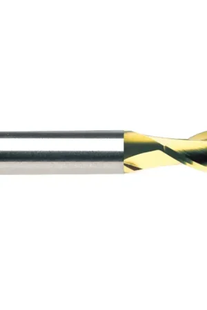 Express Delivery RUSHMORE USA 100485 5/16" Size, 1/2" LOC, 2 Flute, TiN Solid Carbide Square End Mill