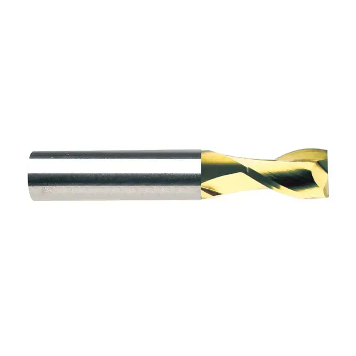 Express Delivery RUSHMORE USA 100485 5/16" Size, 1/2" LOC, 2 Flute, TiN Solid Carbide Square End Mill