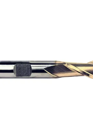 Professional Grade TTC PRODUCTION HP 09-335-480 1" Size, 1-1/2" LOC, 2 Flute, TiN High Speed Steel Square End Mill