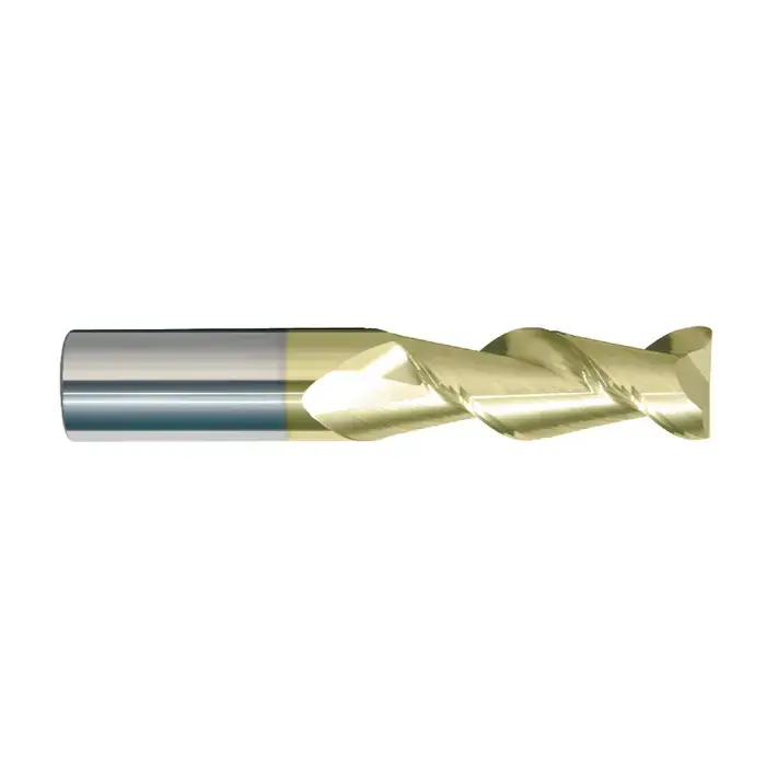 Same Day Shipping RUSHMORE USA 104936 1/2" Size, 3/4" LOC, .005"-.010" Radius, 2 Flute, Solid Carbide Corner Radius End Mill