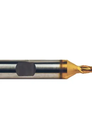 WELDON 28213 9/32" Size, 9/16" LOC, 2 Flute, TiN M42 8% Cobalt Square End Mill Premium