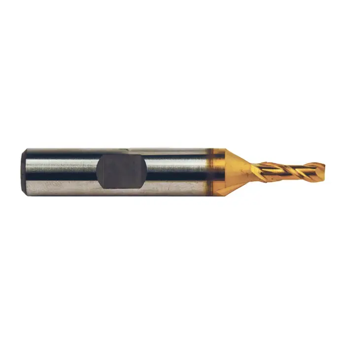 WELDON 28213 9/32" Size, 9/16" LOC, 2 Flute, TiN M42 8% Cobalt Square End Mill Premium