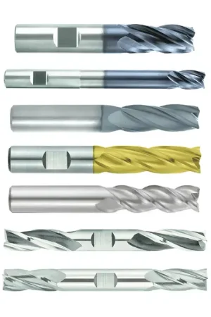 Exclusive Offer NIAGARA N55828 3/4" Size, 4" LOC, 4 Flute, TiAlN Solid Carbide Square End Mill