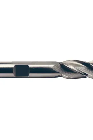 Instant Buy TTC PRODUCTION HP 08-005-140 1/2" Size, 1" LOC, 4 Flute, Bright High Speed Steel Square End Mill