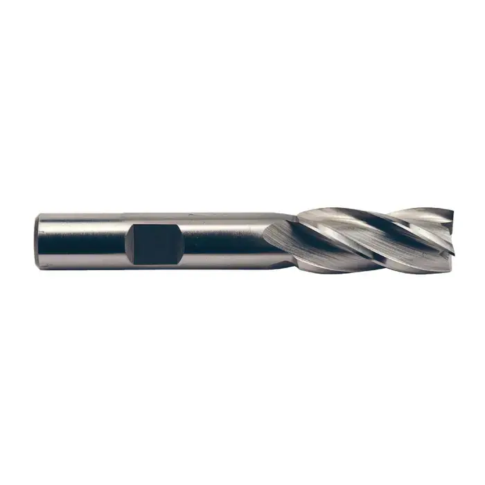 Instant Buy TTC PRODUCTION HP 08-005-140 1/2" Size, 1" LOC, 4 Flute, Bright High Speed Steel Square End Mill