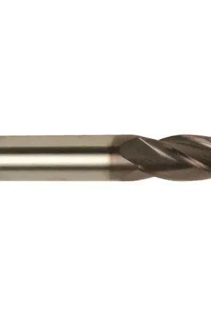 Final Sale M.A. FORD 11150000A 1/2" Size, 1" LOC, 4 Flute, TiAlN Solid Carbide Square End Mill