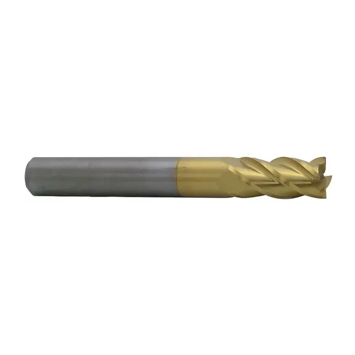 Shop Now M.A. FORD 11118750T 3/16" Size, 9/16" LOC, 4 Flute, TiN Solid Carbide Square End Mill