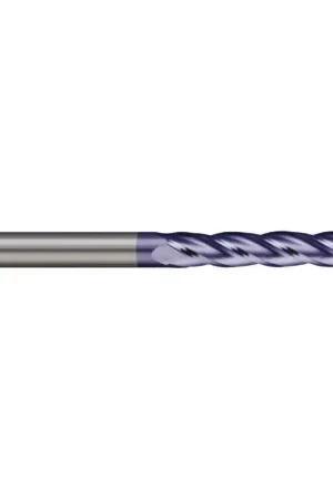 Final Sale MICRO 100 GELM-060-3X 6.00mm Size, 25.00mm LOC, 3 Flute, AlTiN Solid Carbide Square End Mill