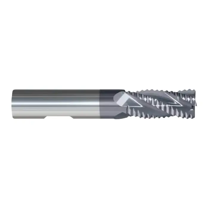 RUSHMORE USA 104850 1/4" Size, Medium Pitch, 3/4" LOC, 4 Flute, Solid Carbide Roughing End Mill Big Sale