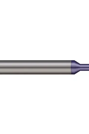 Direct From Factory MICRO 100 KC-375-1125-187X 3/8" Dia., None ANSI, 3/16" Face Width, Solid Carbide, 8 Teeth Woodruff Keyseat Cutter