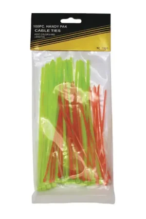 TTC 7000 Sizes 4", 6" and 8", 100 Pieces, Assorted Cable Tie Luxury