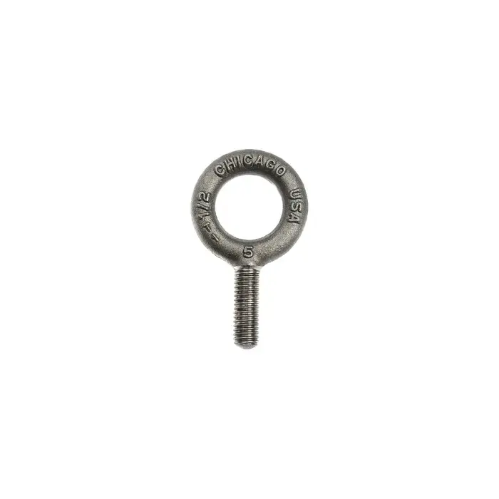 Final Sale CHICAGO HARDWARE 11768 5 7/8"-9 Thread Size, 2-1/4" Thread Length, Plain Eye Bolt