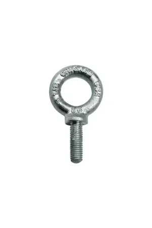 CHICAGO HARDWARE 26161 6 3/8"-16 Thread Size, 1-1/4" Thread Length, Hot Galvanized Shoulder Eye Bolt Express Delivery