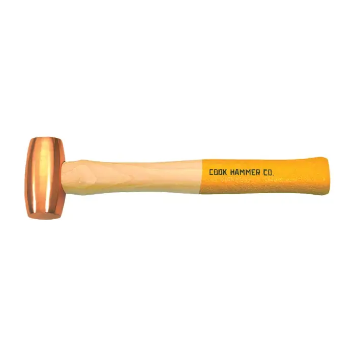 Big Sale COOK 806 1-5/8" Face Diameter, 4 lbs. Head Weight, 16" Handle Length Copper Hammer
