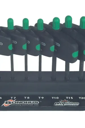 BONDHUS 34745 Inch/Metric Measurement Type, TW6 - TW20 Size, 37mm Blade Length Flag Style Torx Key Low Price