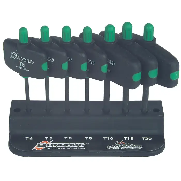 BONDHUS 34745 Inch/Metric Measurement Type, TW6 - TW20 Size, 37mm Blade Length Flag Style Torx Key Low Price