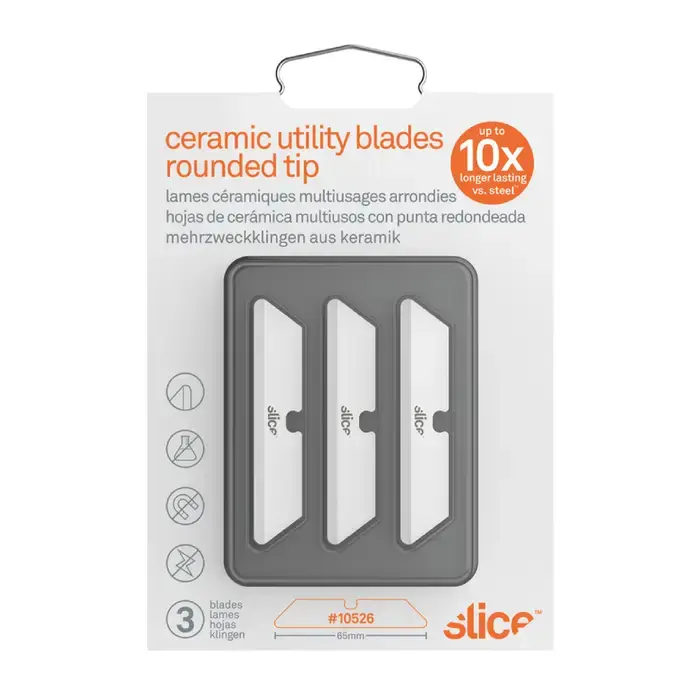 SLICE 10526 Ceramic Utility Knife Blades (Rounded Tip) Type, 2-9/16" Blade Length, Utility Blade Blade Type Utility Knife Buy Direct