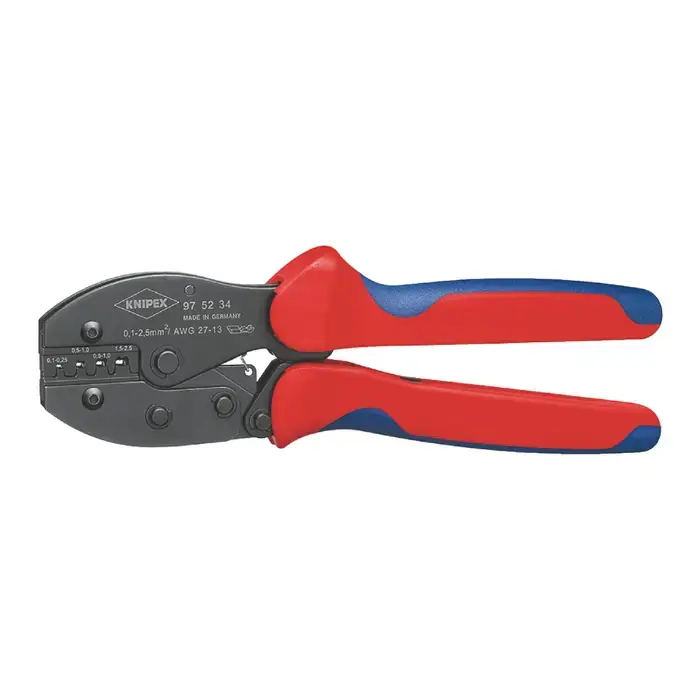 Price Cut KNIPEX 97 52 34 27 - 13 AWG Capacity, 8-3/4" Overall Length, Crimping Plier Type Crimpers