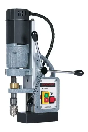 EUROBOOR ECO.40/2 1-9/16" Hole Capacity, 3/4" Shank Cutter Mount, 720/1300 RPM Magnetic Drill Press Professional Grade