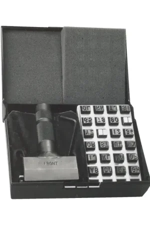 C.H. HANSON 27782 1/4" Character Size, 12 Type Holder Capacity, 40 No. of Pieces Steel Type Set Direct From Factory