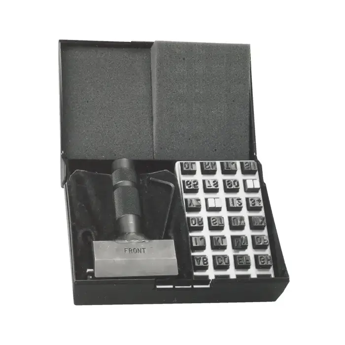 C.H. HANSON 27782 1/4" Character Size, 12 Type Holder Capacity, 40 No. of Pieces Steel Type Set Direct From Factory