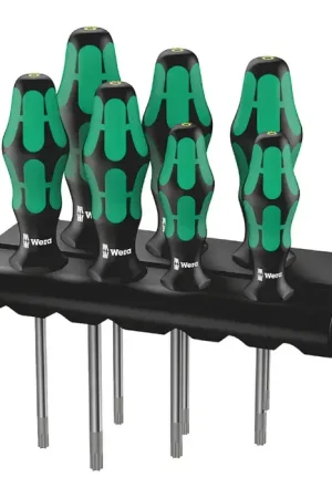 WERA 05223161001 TX8 - TX30 Tip Size, 2.36" - 4.53" Blade Length, 11.22" Overall Length Tamper Resistant Screwdriver Special Discount