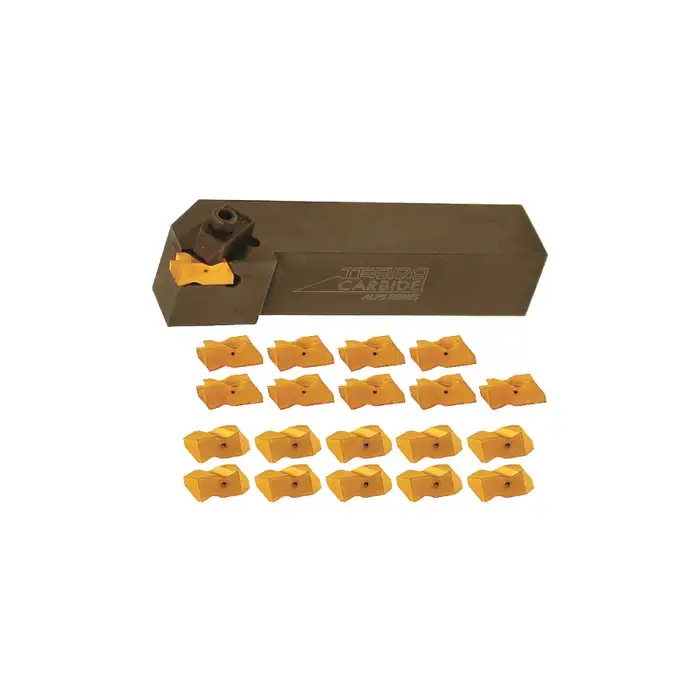 TERRA CARBIDE 14-0545-03 - 5/8" Shank Top-Clamp Holder Set with Inserts, Right Hand Hot Picks