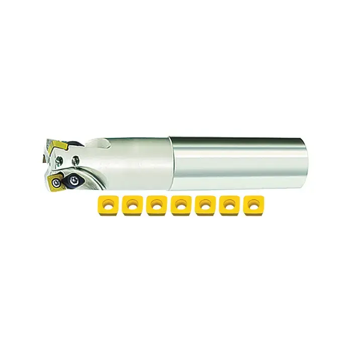 Grab Now ZCC-CT KIT2-XMR01-01-01 - 0.750" - High Feed Indexable End Mill Set with Inserts, Right Hand